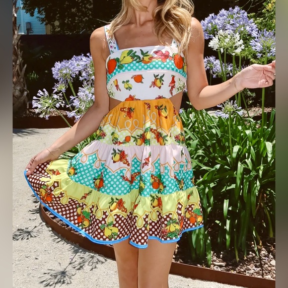 2x HP! Orangery Cut-Out Mini Dress - Picture 7 of 8